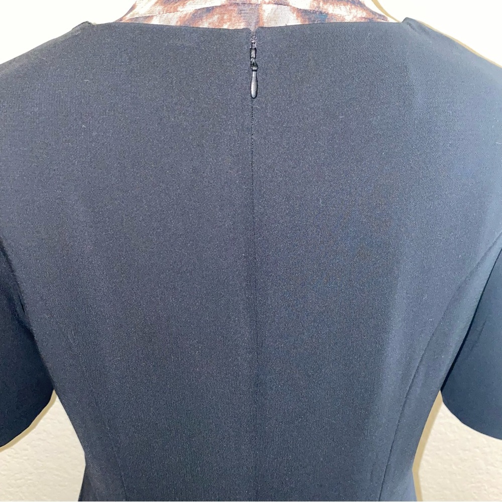 Kasper Black Shift Drape Neckline Rockabilly 50s … - image 7